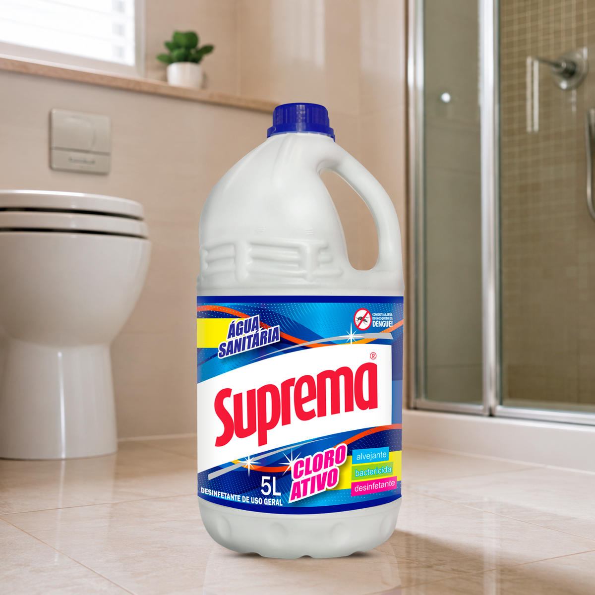 Água Sanitária 5 Litros Cloro Ativo Suprema