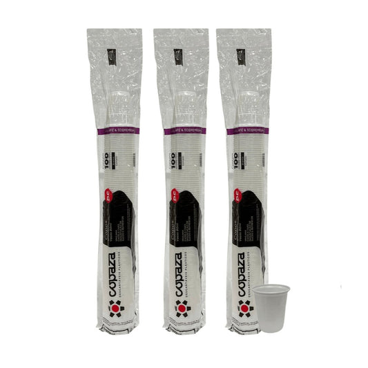 3 Pacotes de Copo de 80ml branco ABNT 2002 Copaza com 100 unidades - e - dona