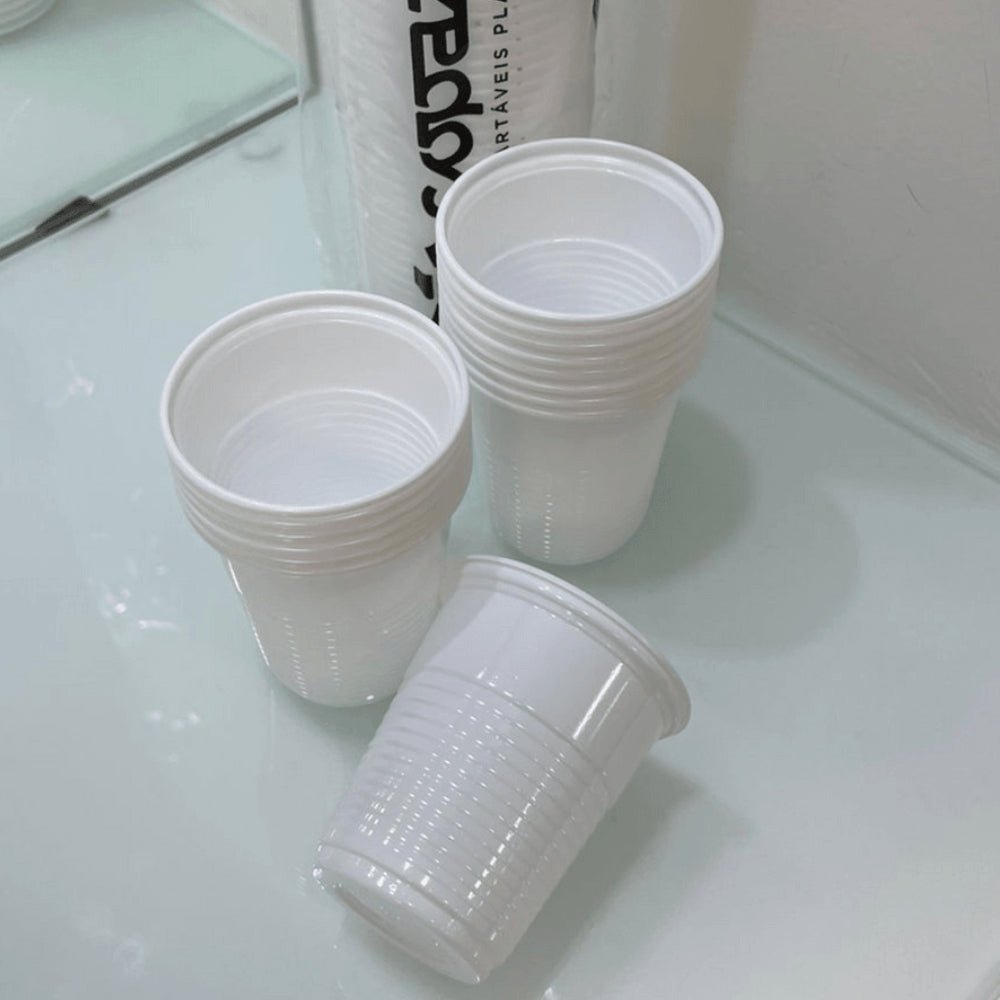 3 Pacotes de Copo de 80ml branco ABNT 2002 Copaza com 100 unidades - e - dona