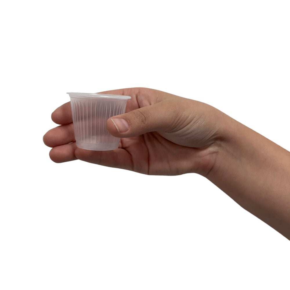 5 Pacotes de Copo de 50ml Transparente PS Totalplast com 100 unidades - e - dona