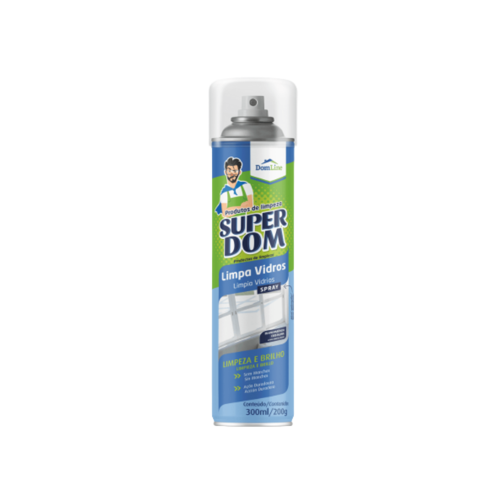 Limpa Vidros 300ml Super Dom