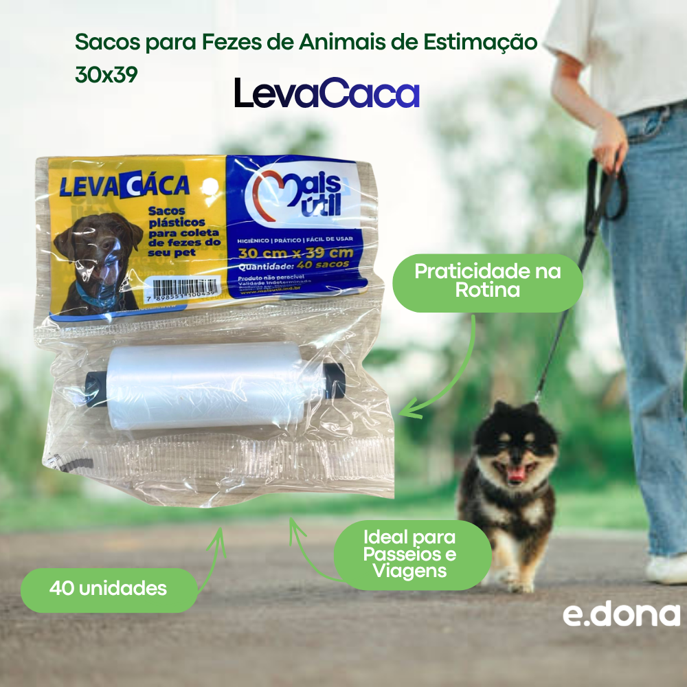 LevaCaca 30x39 com 40 Unidades