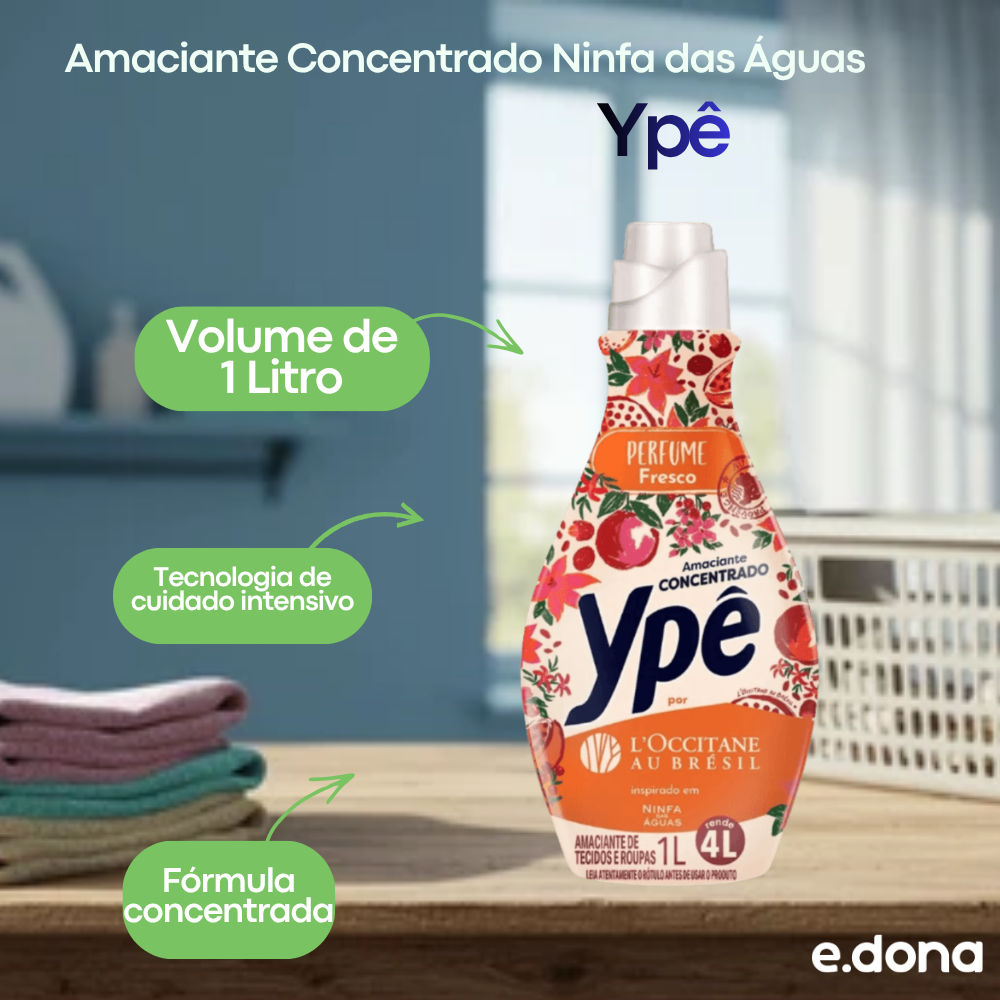 Amaciante Concentrado Ninfa das Águas 1L Ypê