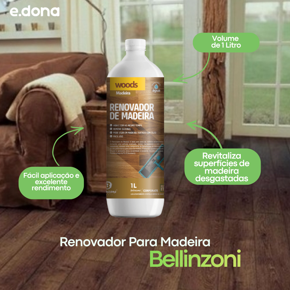 Renovador Para Madeira 1L Woods Bellinzoni