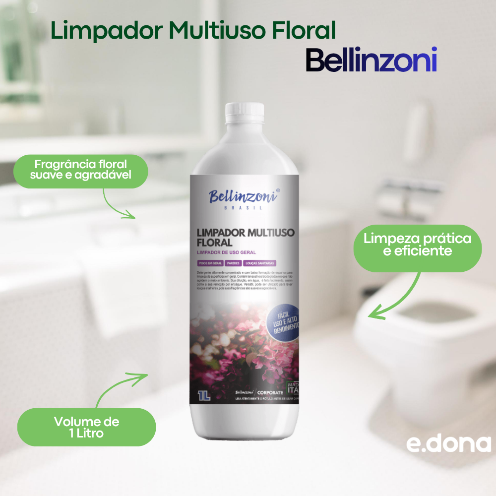 Limpador Multiuso 1L Floral Bellizoni