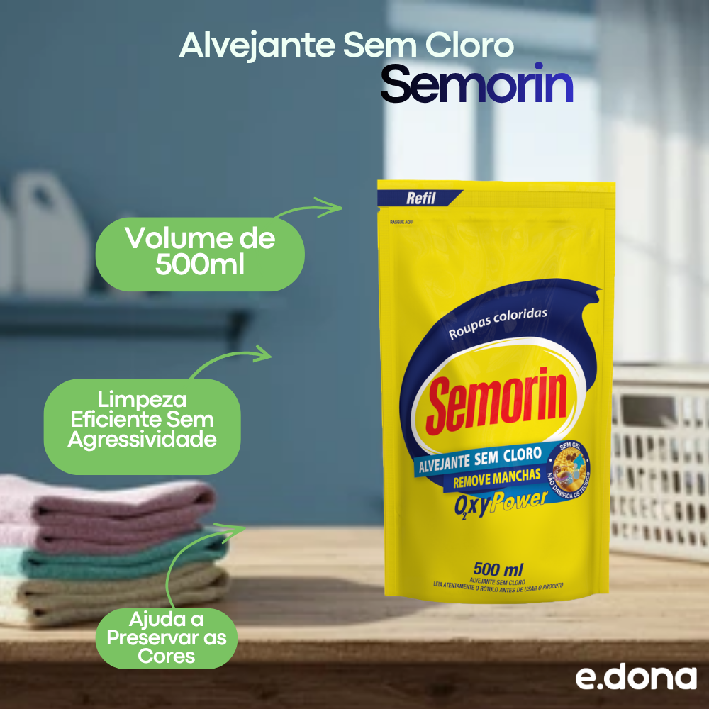 Alvejante Sem Cloro 500ml – Semorin