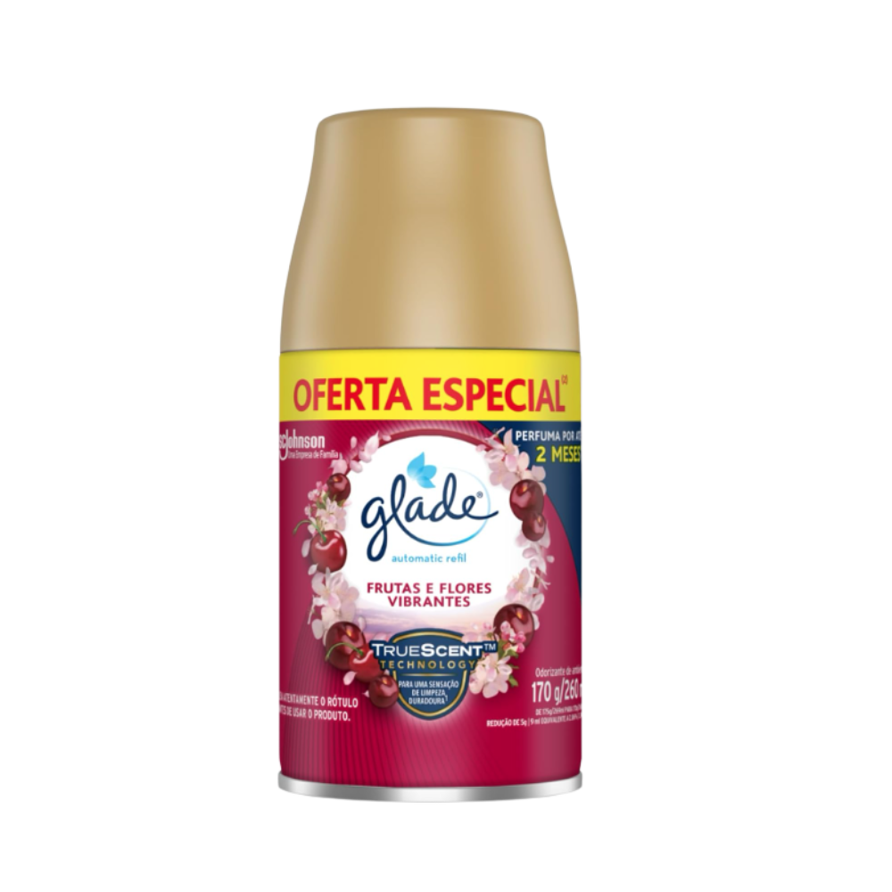Odorizador de Ar Frutas e Flores Vibrantes Glade Refil 269ml