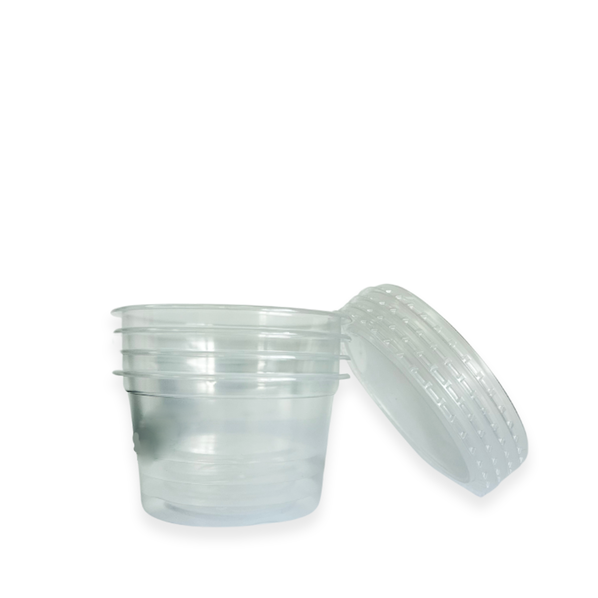 Pote de 250ml com tampa Transparente PP Ultratherm com 500 unidades
