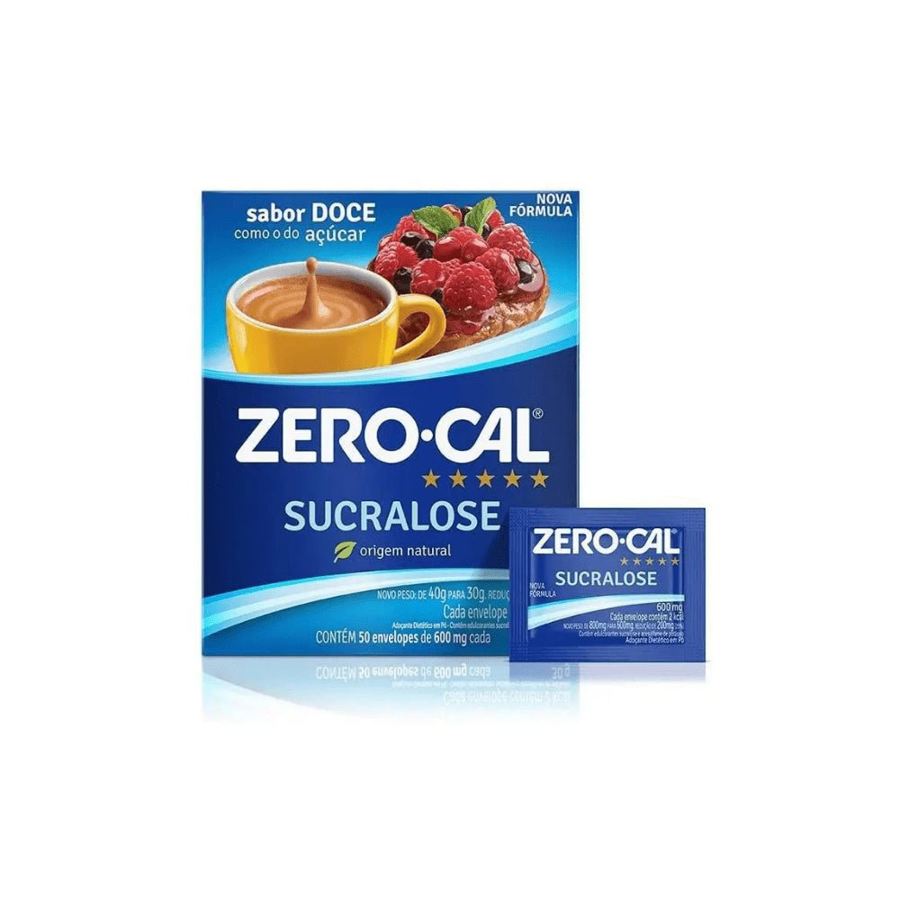 Adoçante em Pó Zero Cal Sucralose com 50 sachês 0,6g - e - dona