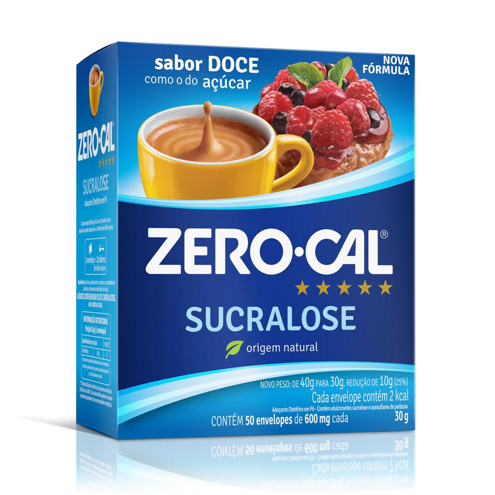 Adoçante em Pó Zero Cal Sucralose com 50 sachês 0,6g - e - dona