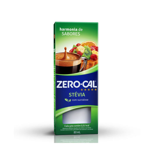 Adoçante líquido Zero Cal Stévia c/ Sucralose 80ml - e - dona