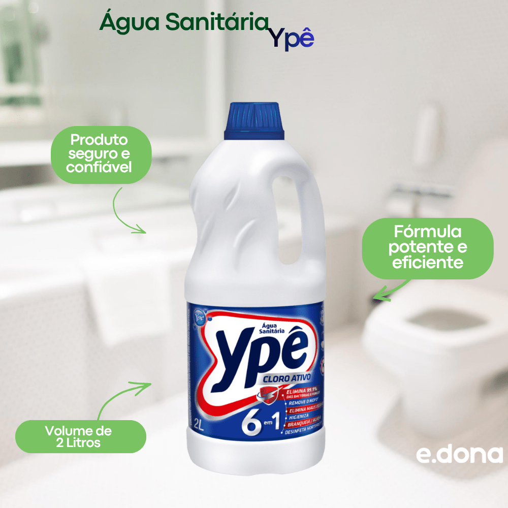 Água Sanitária 2L Ypê - e - dona