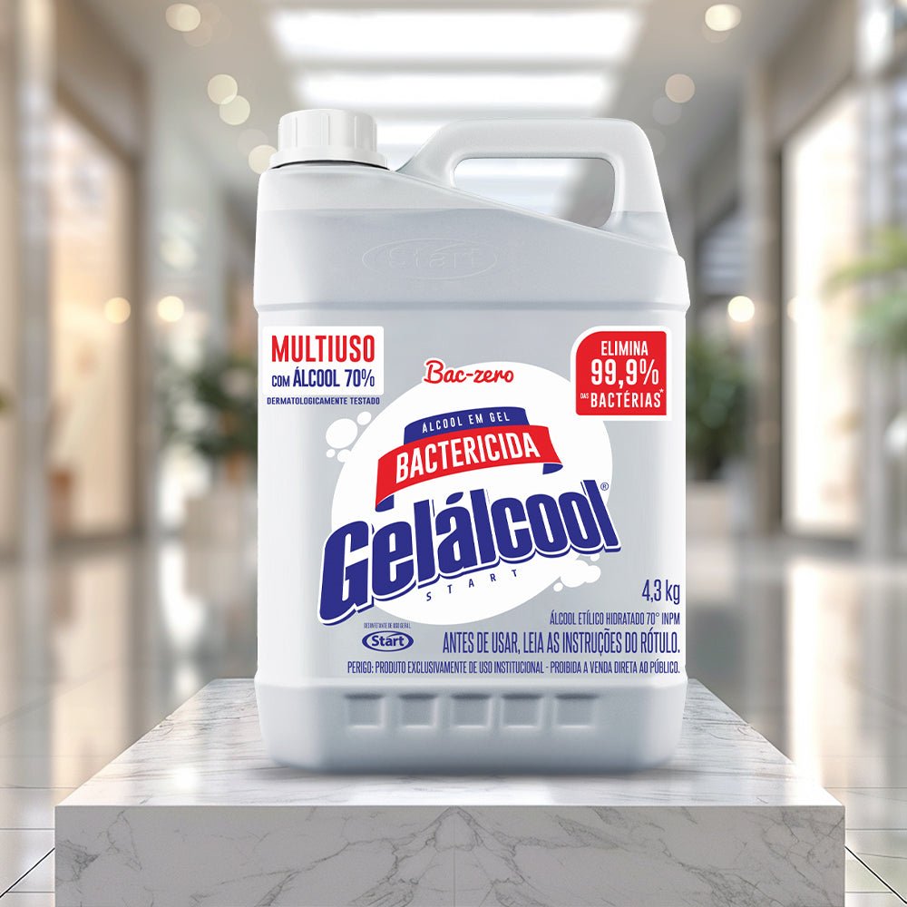 Álcool em Gel 70 para limpeza Gelálcool 4,3kg - e - dona