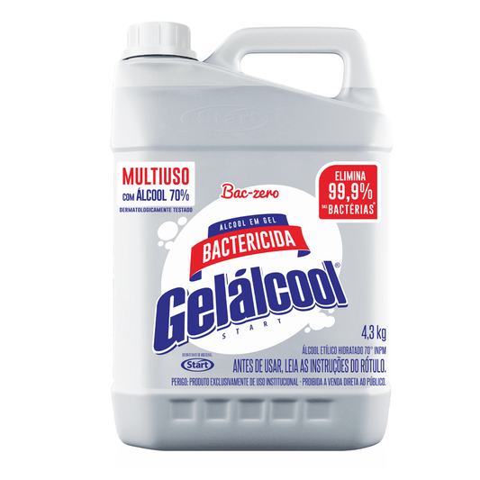 Álcool em Gel 70 para limpeza Gelálcool 4,3kg - e - dona