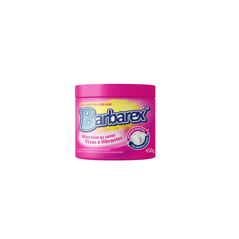 Alvejante em Pó Sem Cloro 450g Barbarex - e - dona