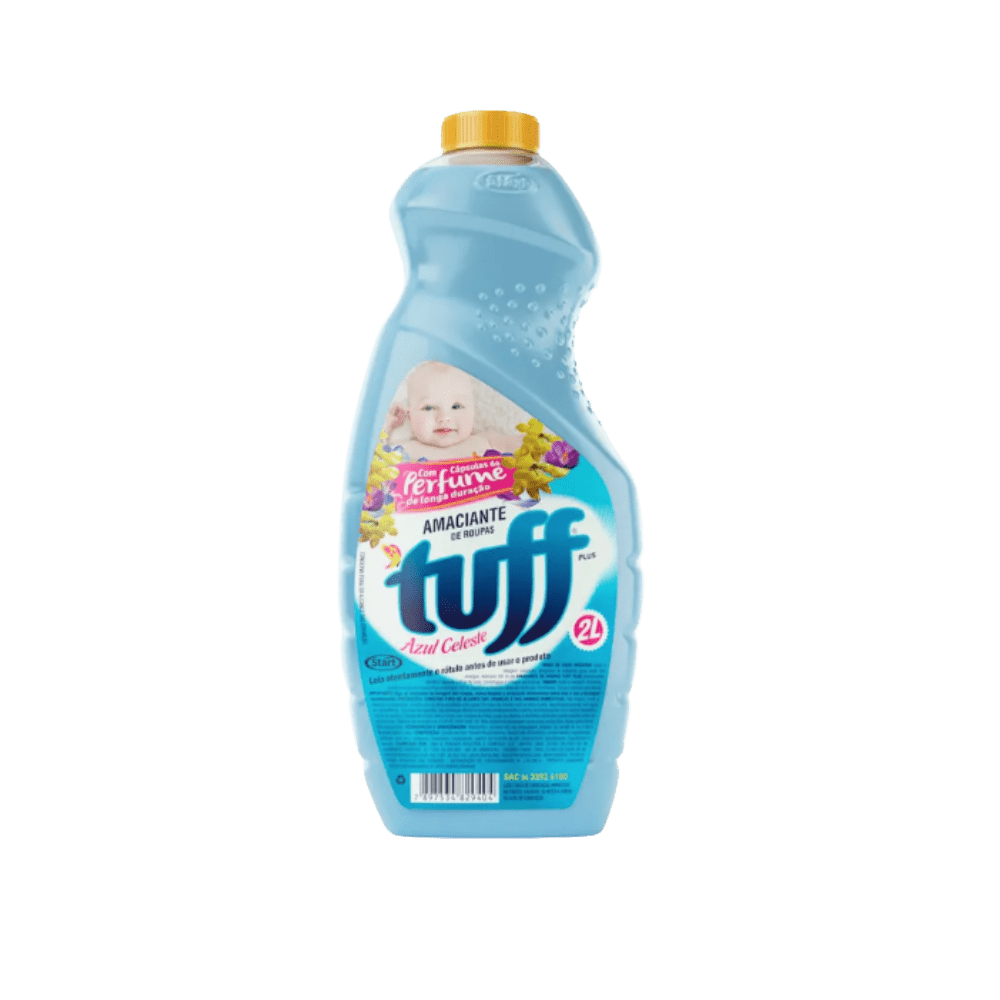 Amaciante 2 Litros Tuff Azul Celeste Plus - e - dona