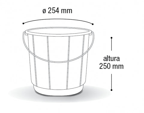 Balde 10L Alça Metal Arqplast - Cores Diversas - e - dona