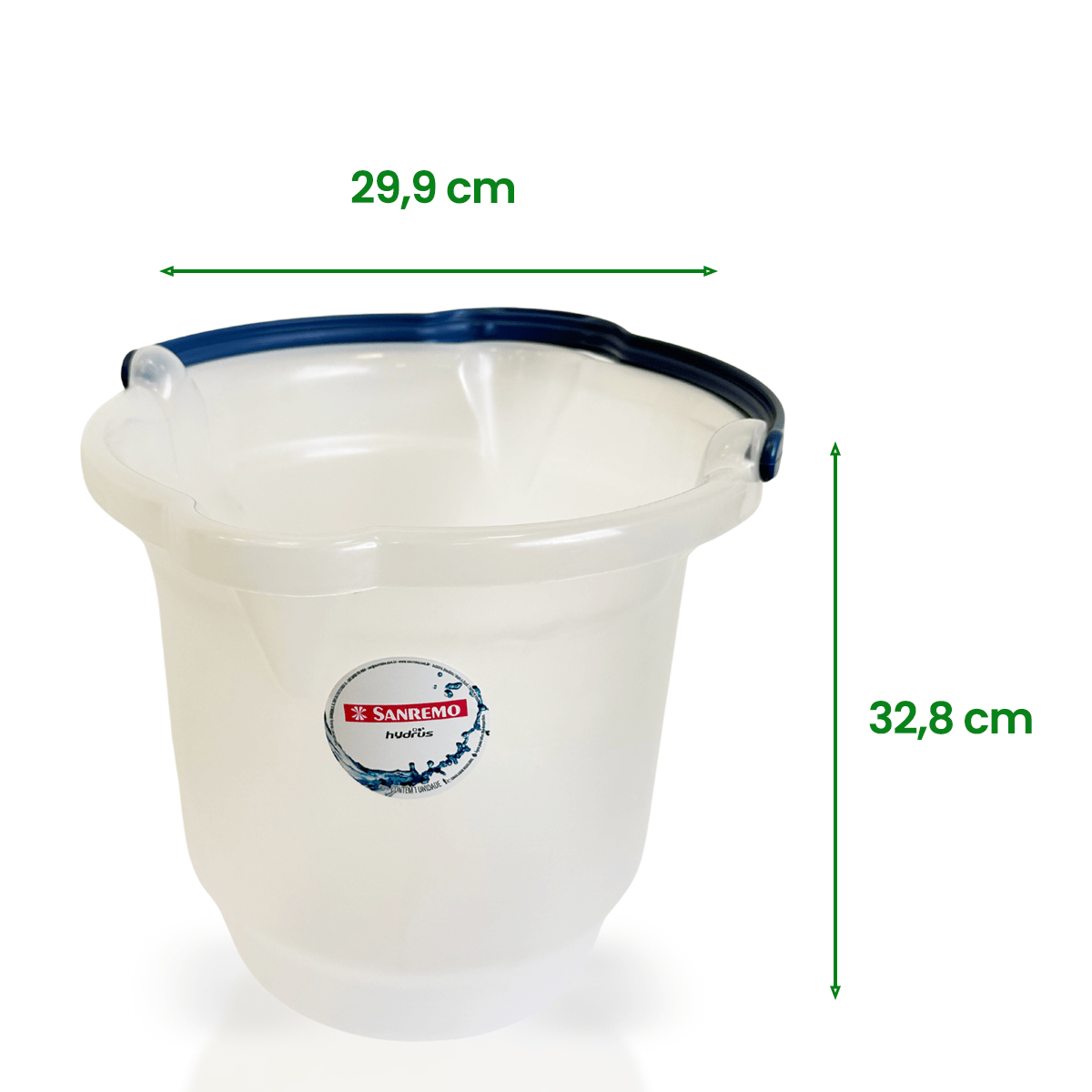 Balde 12L Sanremo Cristal - e - dona