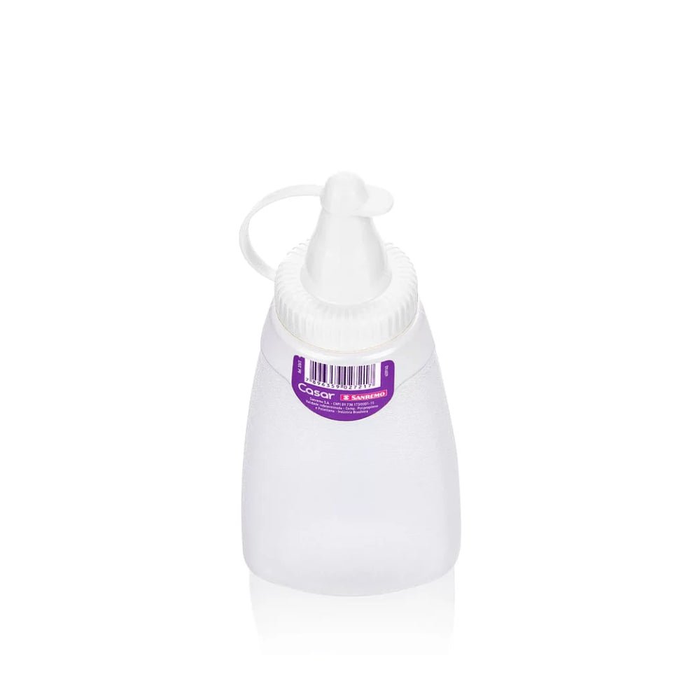Bisnaga plástica para condimentos Branco 210ml Sanremo - e - dona