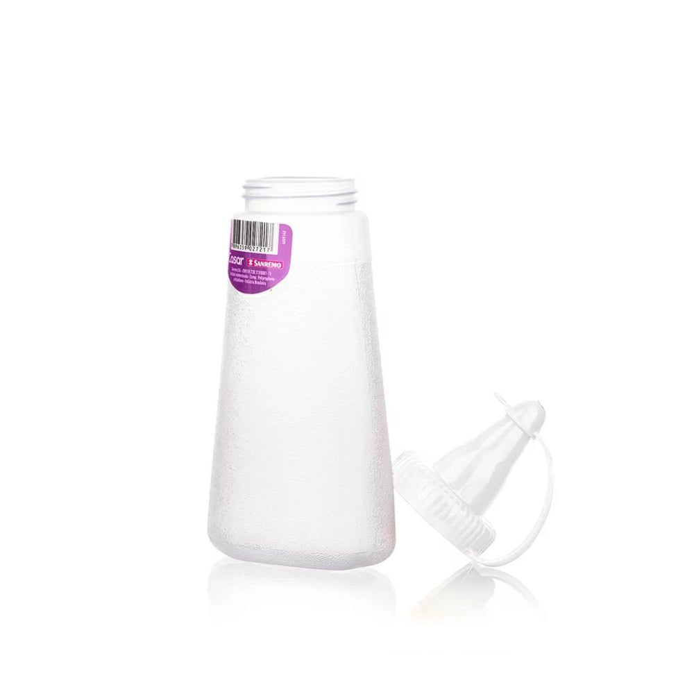 Bisnaga plástica para condimentos Branco 210ml Sanremo - e - dona