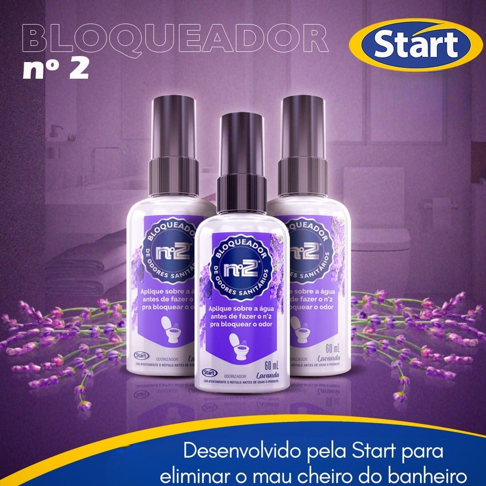 Bloqueador de Odores Sanitário Lavanda N2 Start 60ml - e - dona