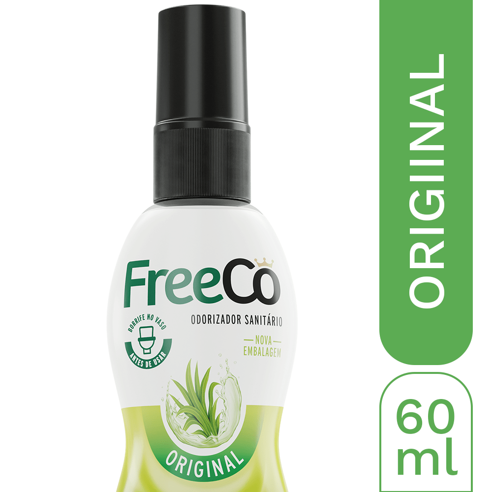 Bloqueador de Odores Sanitário Original Freeco 60ml - e - dona