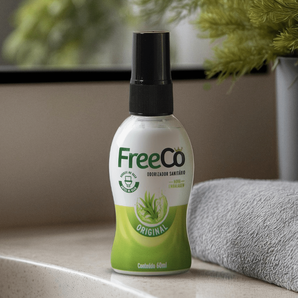 Bloqueador de Odores Sanitário Original Freeco 60ml - e - dona
