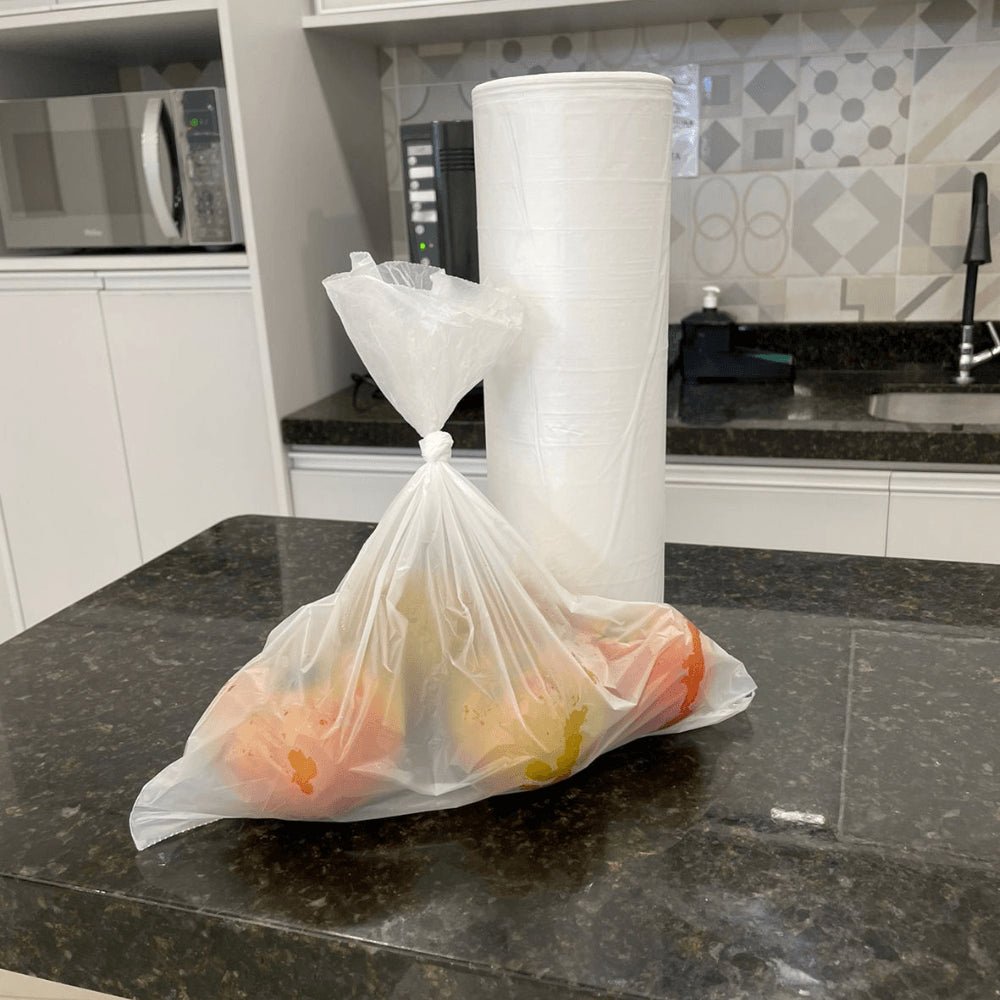 Bobina Plástica picotada 30x40cm Flex RollBag com 400 sacos - e - dona