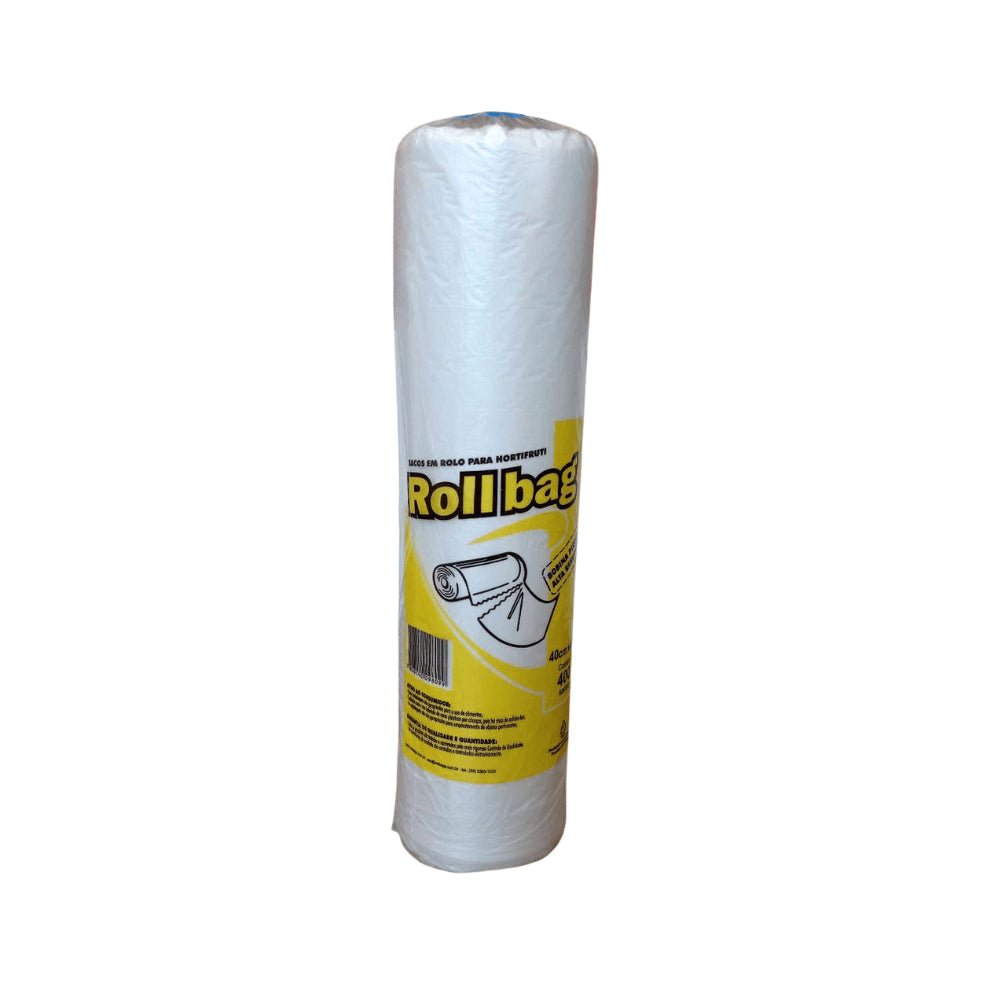 Bobina Plástica picotada 40x60cm RollBag com 400 sacos - e - dona
