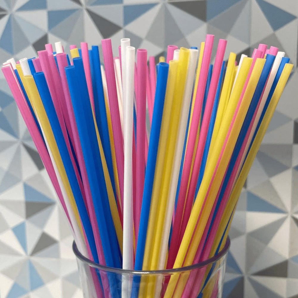 Canudo Biodegradável para Vitamina Coloridos Bicão com 400 unidades - e - dona