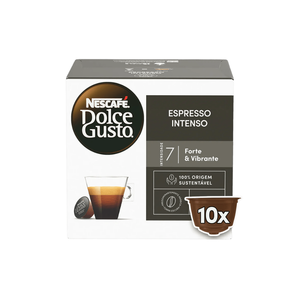 Cápsula Dolce Gusto Espresso Intenso com 10 unidades - e - dona