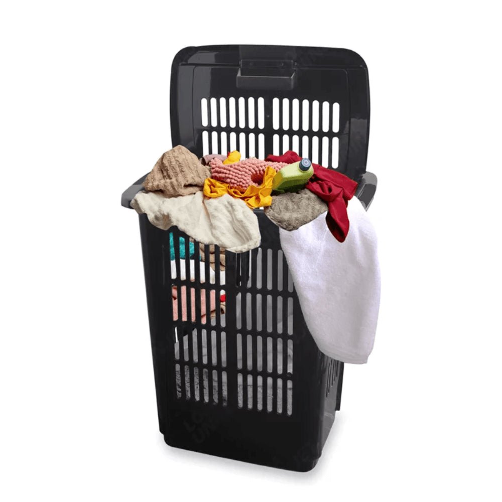 Cesto de Roupa 30 litros Preto Uninjet - e - dona
