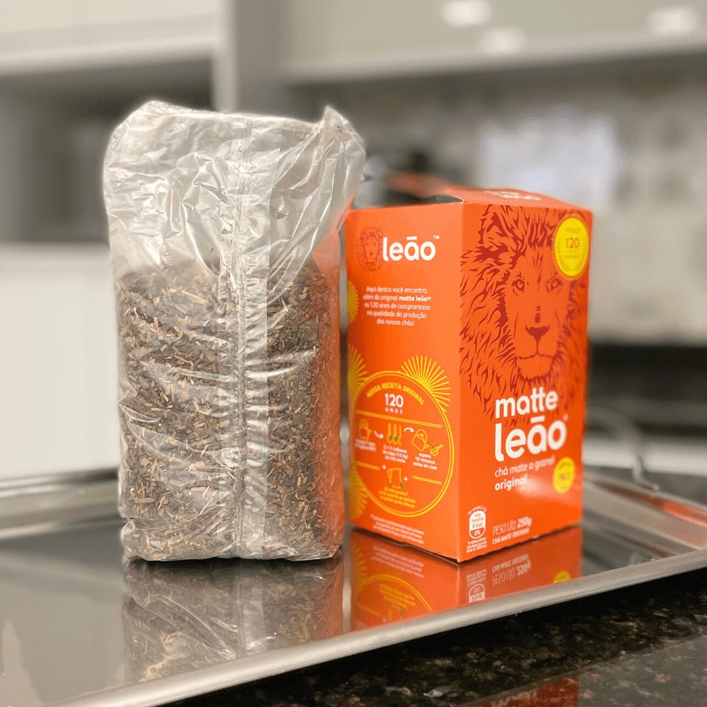 Chá Matte Leão Natural granel 250g - e - dona