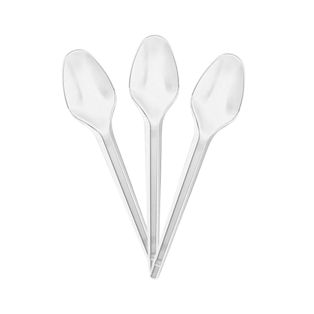 Colher para Sobremesa com 13 cm Cristal Granel Mexa Bem com 1.000 unidades - e - dona