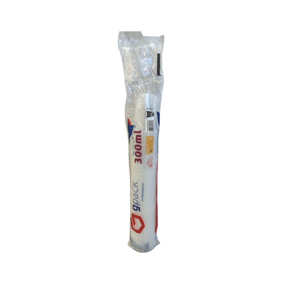 Copo 300ml GPack Transparente PS Com 100 Unidades - e - dona