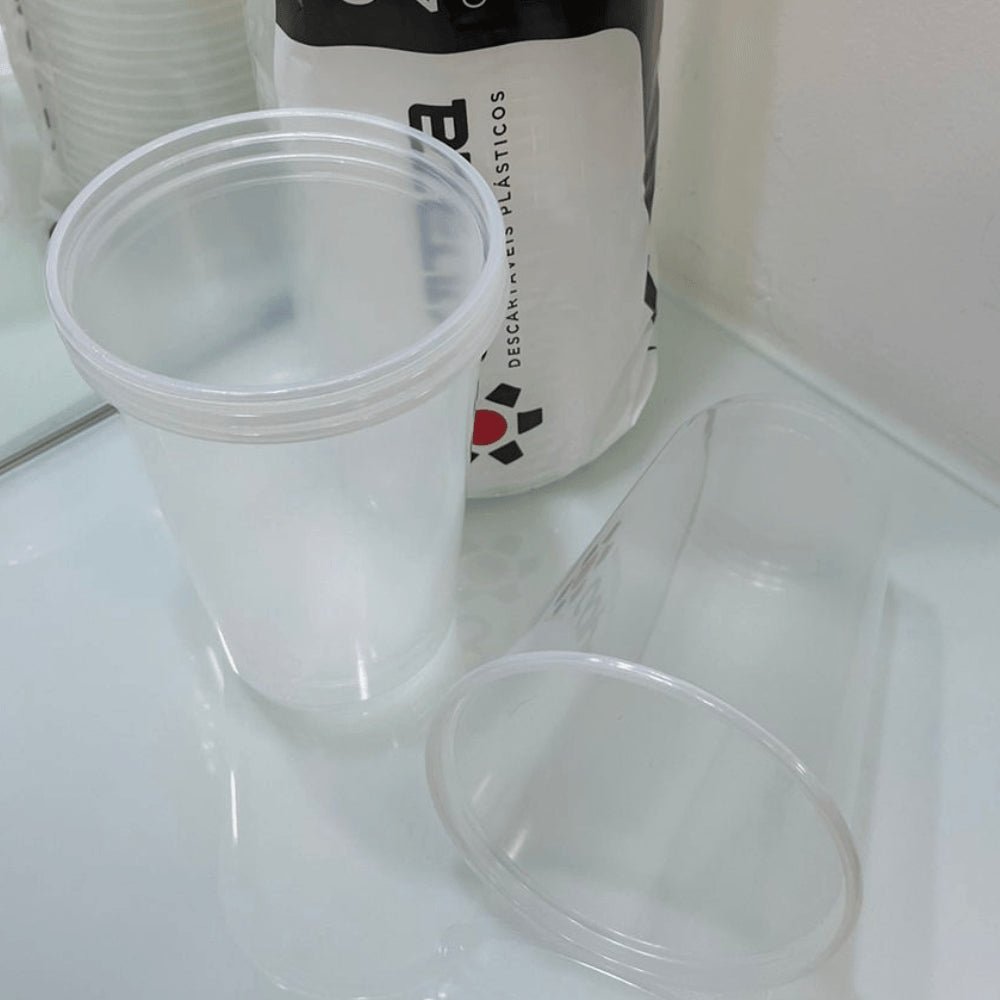 Copo 400ml Liso Translúcido Strong ABNT 2002 Copaza com 1.000 unidades - e - dona
