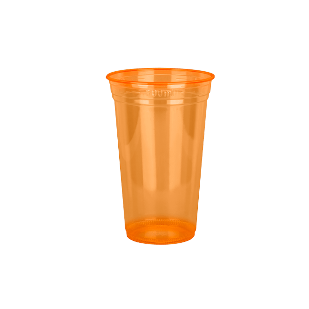 Copo 770ml Copaza PS Neon Laranja Com 500 copos - e - dona