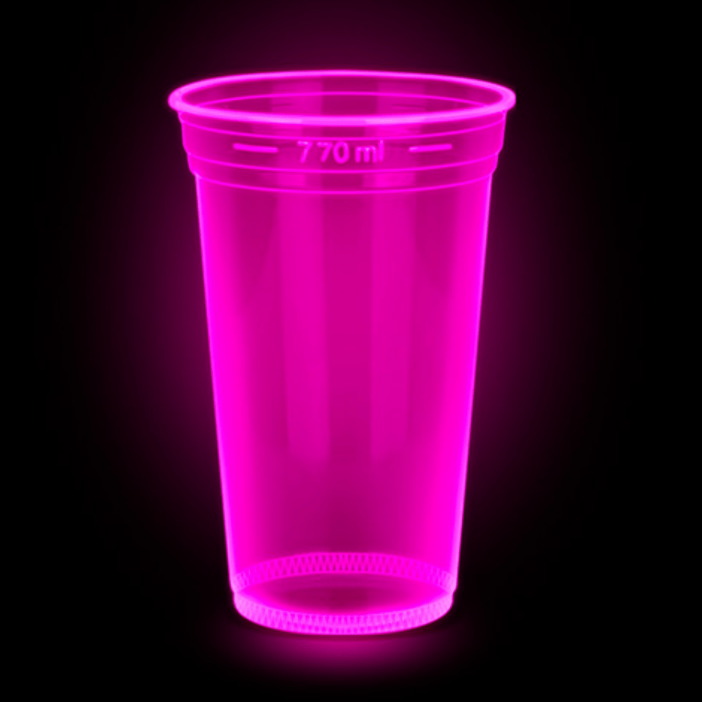 Copo 770ml Copaza PS Neon Rosa com 500 Unidades - e - dona