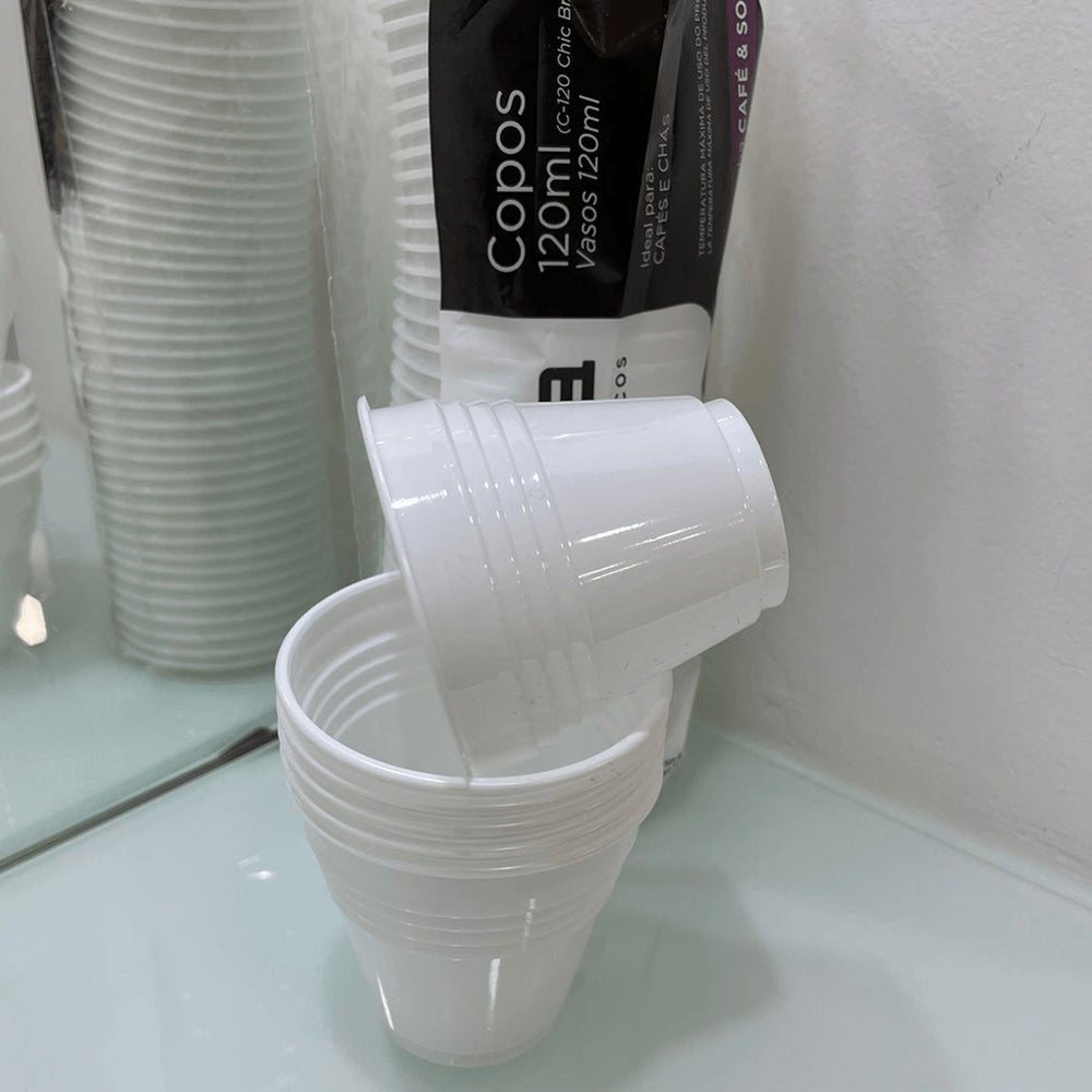 Copo de 120ml Branco Chic Copaza com 1.500 unidades - e - dona