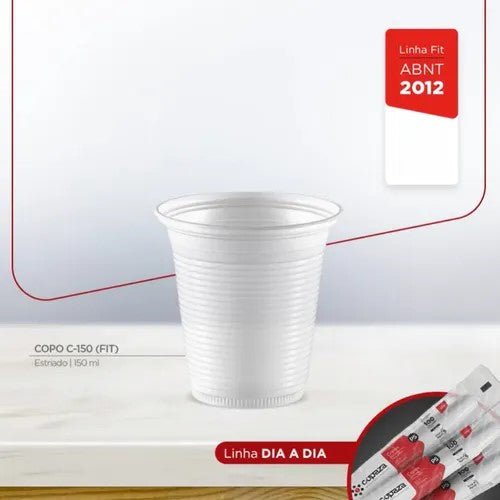 Copo de 150ml Translúcido ABNT 2012 Copaza com 2.500 unidades - e - dona