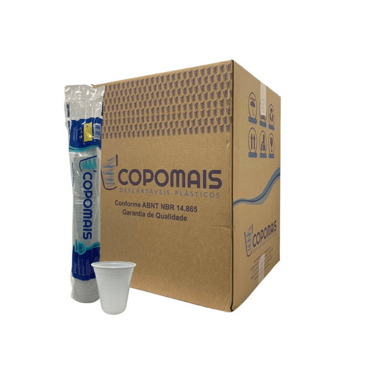 Copo de 180ml Branco ABNT 2012 P Copomais com 2.500 unidades - e - dona