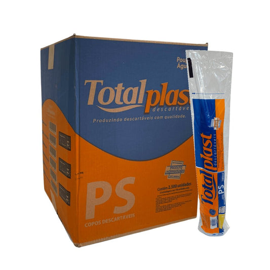 Copo de 180ml Branco PS Totalplast com 2.500 unidades - e - dona