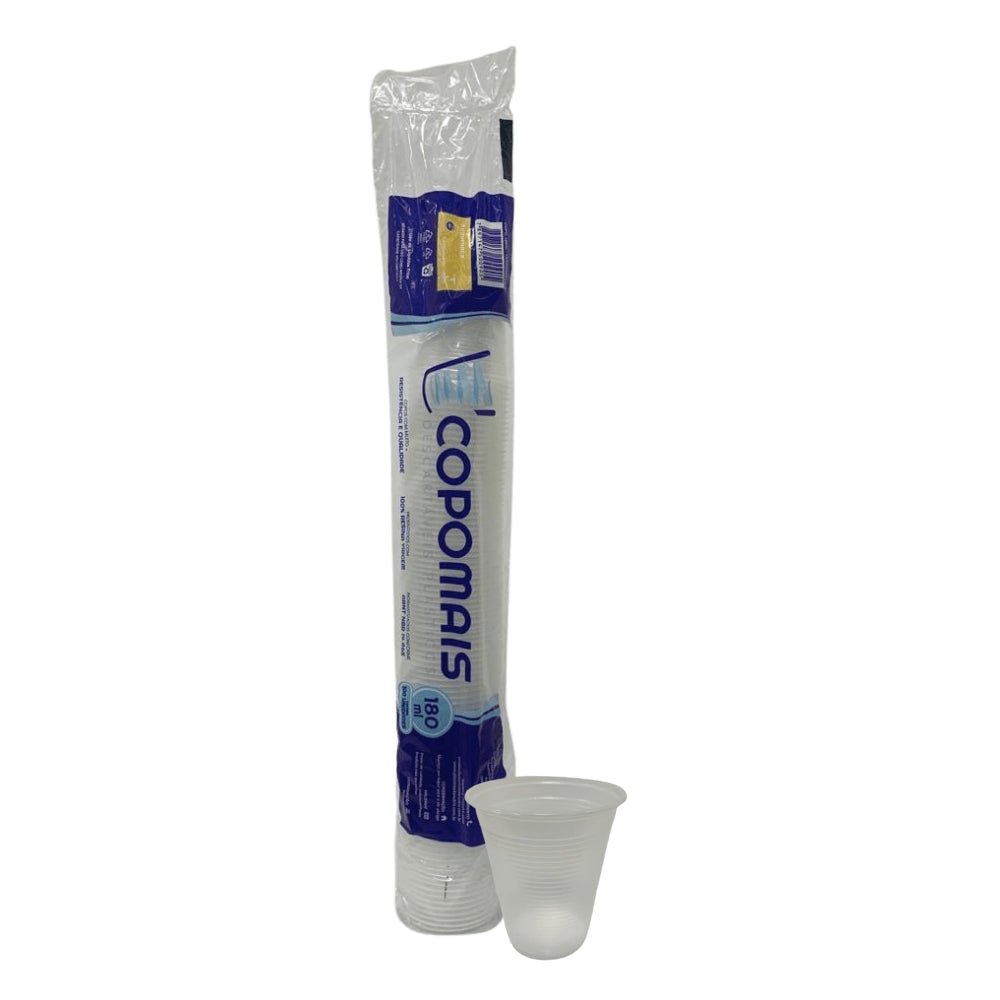 Copo de 180ml Transparente ABNT 2012 PS Copomais com 2.500 unidades - e - dona