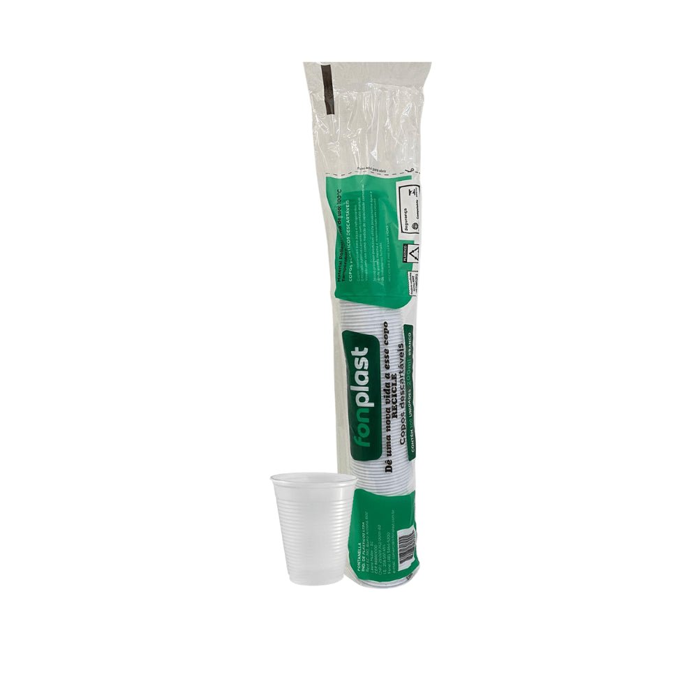 Copo de 200ml Branco PS Fonplast com 2.500 unidades - e - dona