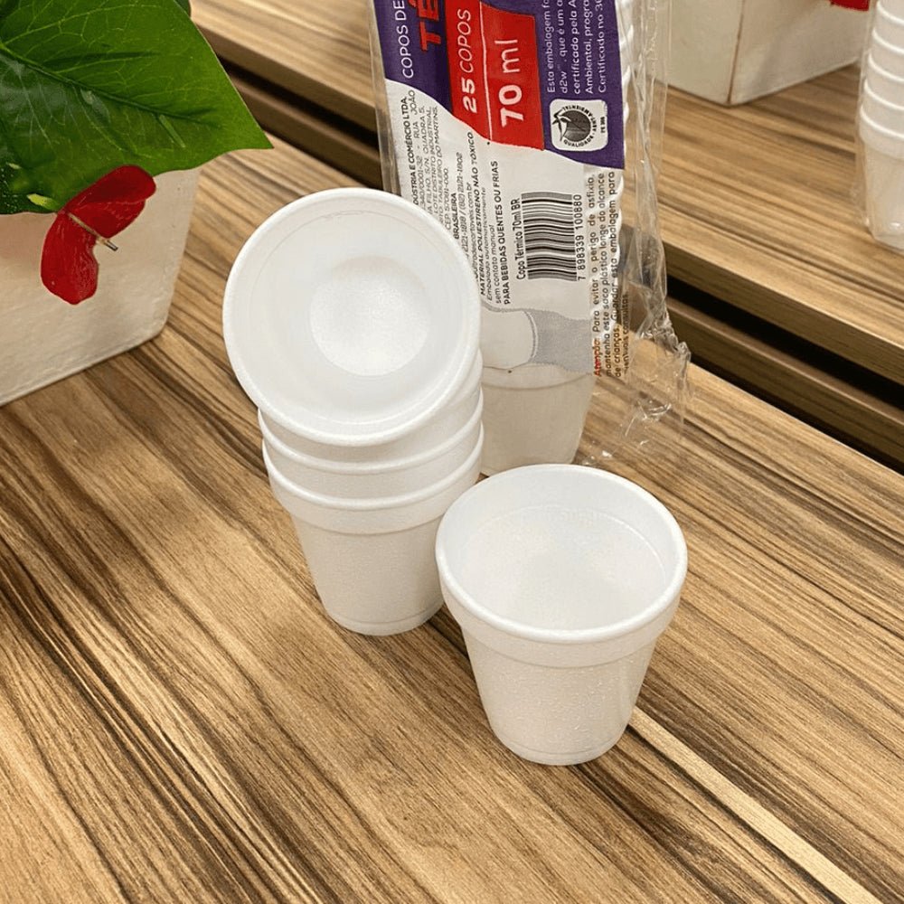 Copo de Isopor Térmico 70ml Linha Replast Ultra com 1.000 unidades - Aproveite suas Bebidas Quentes com Praticidade e Conforto - e - dona