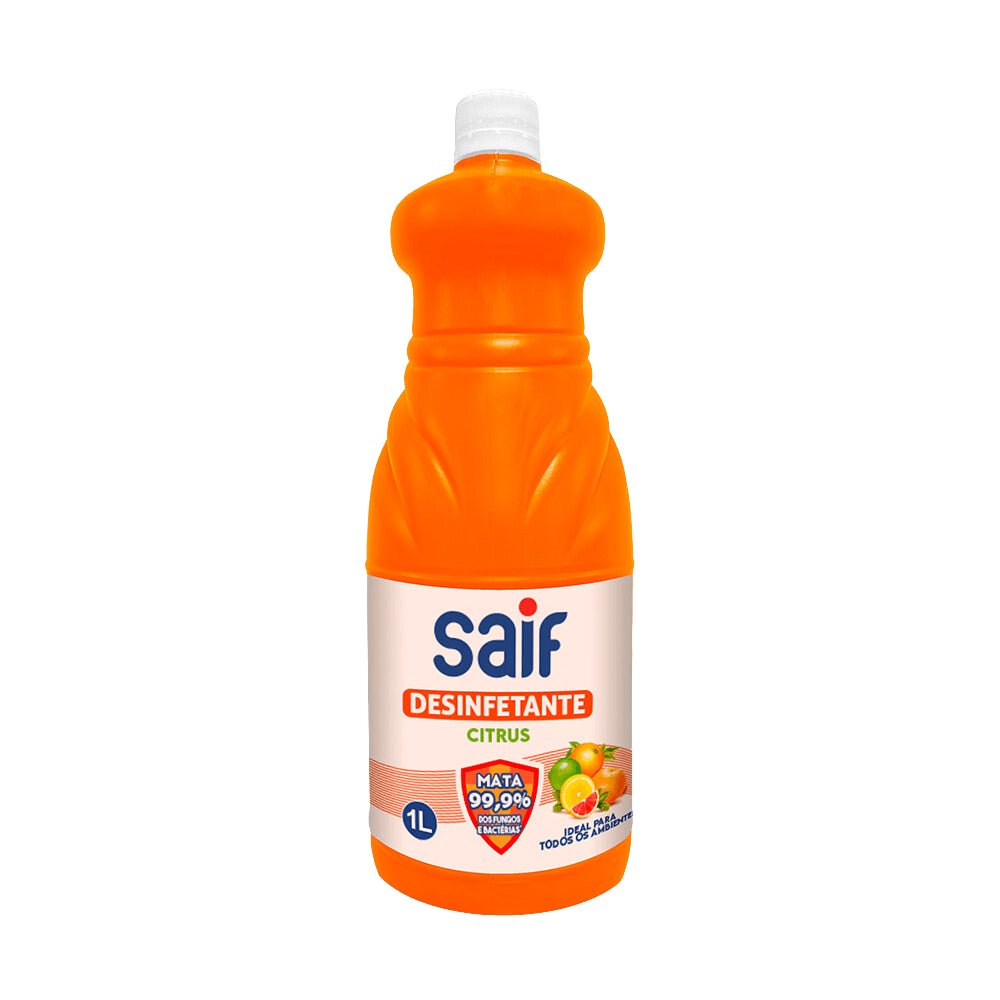 Desinfetante Citrus 1L Saif - Mata 99,9% dos Fungos e Bactérias - e - dona