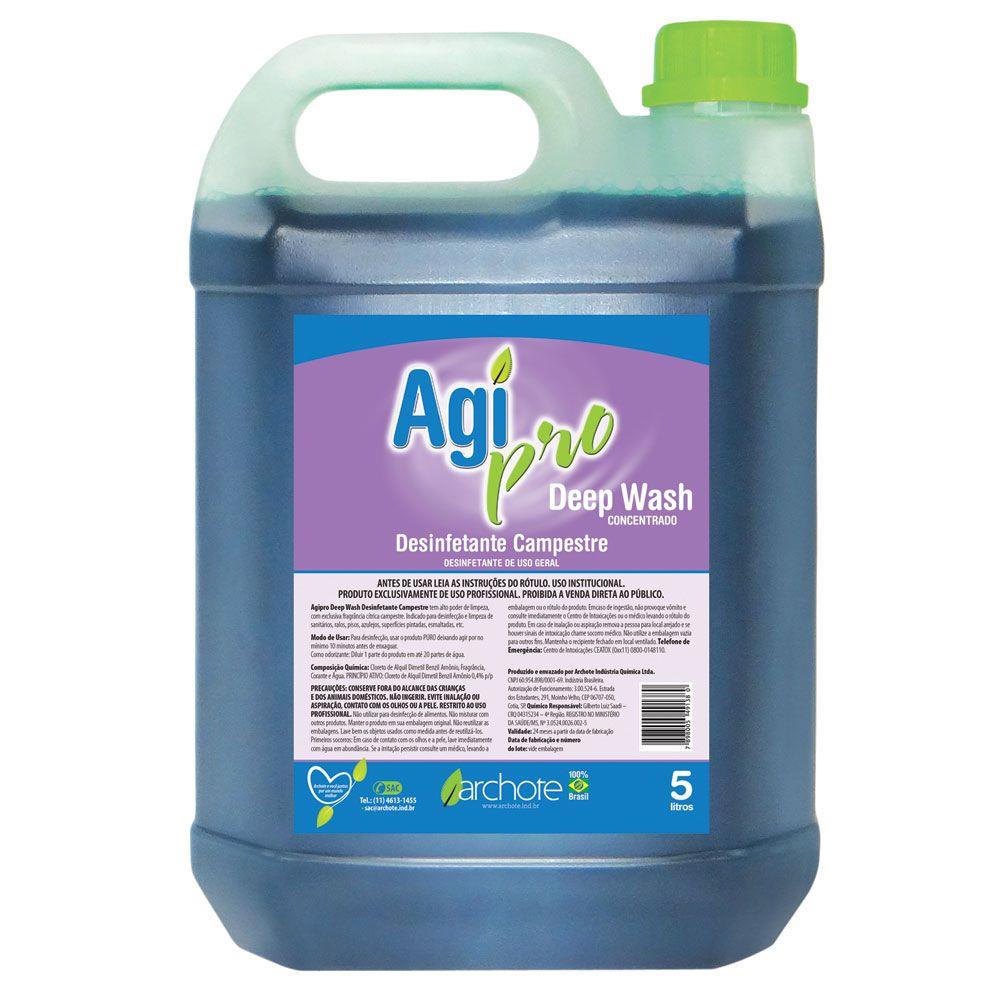 Desinfetante Concentrado Campestre Deep Wash Agi Pro 5 Litros - e - dona