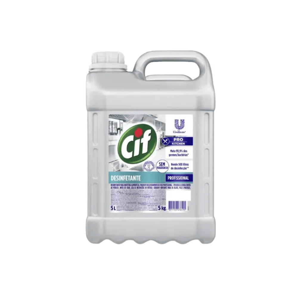 Desinfetante Sem Perfume CIF 5 Litros - e - dona