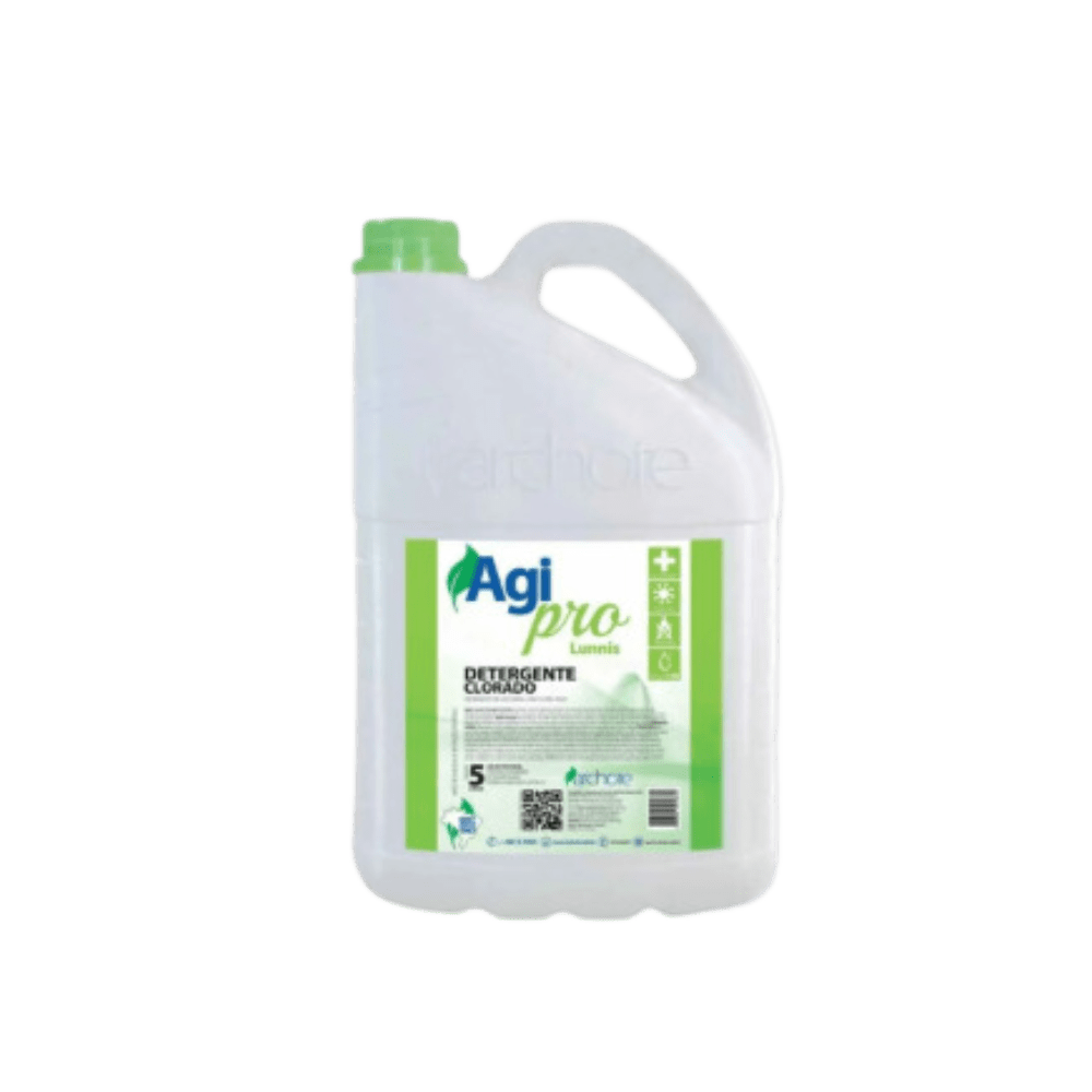 Detergente Clorado Concentrado Lunnis Agi pro 5 litros - e - dona