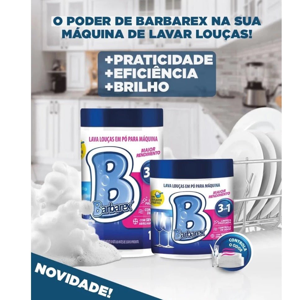 Detergente em Pó 1kg Barbarex - e - dona